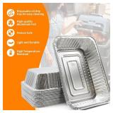 SEAVERRS 50 Pack Drip Pan Liners for Ninja OG850/OG951 Woodfire Outdoor Grill and Smoker - Compatible with OG800 and OG900 Series - Disposable Aluminum Foil Grease Tray,Silver - Retail: $20 SEAVERRS 50 Pack Drip Pan Liners for Ninja OG850/OG951 Woodfire Outdoor Grill and Smoker - Compatible with OG800 and OG900 Series - Disposable Aluminum Foil Grease Tray,Silver - Retail: $20