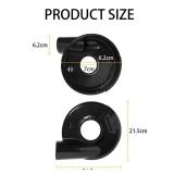 7-Inch Dust Shroud for Angle Grinder, Vacuum Connected Grinding Angle Grinder Cover with 4 Locating Rings for Concrete Stone Granite Polishing, Black - Retail: $34 7-Inch Dust Shroud for Angle Grinder, Vacuum Connected Grinding Angle Grinder Cover with 4 Locating Rings for Concrete Stone Granite Polishing, Black - Retail: $34