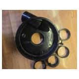 7-Inch Dust Shroud for Angle Grinder, Vacuum Connected Grinding Angle Grinder Cover with 4 Locating Rings for Concrete Stone Granite Polishing, Black - Retail: $34 7-Inch Dust Shroud for Angle Grinder, Vacuum Connected Grinding Angle Grinder Cover with 4 Locating Rings for Concrete Stone Granite Polishing, Black - Retail: $34