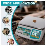 Industrial Counting Scale 30kg/66lb x 0.1g Digital Inventory Counting Scale High Precision Electronic Gram Scale with Battery DC/AC Power for Parts Jewelry Coins (g/kg/lb) - Retail: $712 Industrial Counting Scale 30kg/66lb x 0.1g Digital Inventory Counting Scale High Precision Electronic Gram Scale with Battery DC/AC Power for Parts Jewelry Coins (g/kg/lb) - Retail: $712