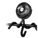 AMACOOL Battery Operated Stroller Fan Flexible Tripod Clip On Fan with 3 Speeds and Rotatable Handheld Personal Fans for Car Seat Crib Bike Treadmill (Black) - Retail: $30 AMACOOL Battery Operated Stroller Fan Flexible Tripod Clip On Fan with 3 Speeds and Rotatable Handheld Personal Fans for Car Seat Crib Bike Treadmill (Black) - Retail: $30