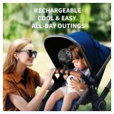 AMACOOL Battery Operated Stroller Fan Flexible Tripod Clip On Fan with 3 Speeds and Rotatable Handheld Personal Fans for Car Seat Crib Bike Treadmill (Black) - Retail: $30 AMACOOL Battery Operated Stroller Fan Flexible Tripod Clip On Fan with 3 Speeds and Rotatable Handheld Personal Fans for Car Seat Crib Bike Treadmill (Black) - Retail: $30