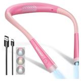 Glocusent Book Light, 3-Color and 6-Brightness Reading Light, Bendable Neck Light, 80-hr Lasting Rechargeable Lamp, Perfect Book Light for Reading in Bed, Knitting, Camping, Repairing, Book Lovers Gif Glocusent Book Light, 3-Color and 6-Brightness Reading Light, Bendable Neck Light, 80-hr Lasting Rechargeable Lamp, Perfect Book Light for Reading in Bed, Knitting, Camping, Repairing, Book Lovers Gif