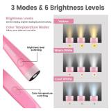 Glocusent Book Light, 3-Color and 6-Brightness Reading Light, Bendable Neck Light, 80-hr Lasting Rechargeable Lamp, Perfect Book Light for Reading in Bed, Knitting, Camping, Repairing, Book Lovers Gif Glocusent Book Light, 3-Color and 6-Brightness Reading Light, Bendable Neck Light, 80-hr Lasting Rechargeable Lamp, Perfect Book Light for Reading in Bed, Knitting, Camping, Repairing, Book Lovers Gif