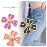 LAIFOOSHEN 6 Sets Flower Waist Tightener for Pants Women Loose Jeans,Reusable Waist Buckle Clips for Clothing Dresses Skirts Bags No Sew Jean Pins Button Decoration Accessories. - Retail: $7 LAIFOOSHEN 6 Sets Flower Waist Tightener for Pants Women Loose Jeans,Reusable Waist Buckle Clips for Clothing Dresses Skirts Bags No Sew Jean Pins Button Decoration Accessories. - Retail: $7