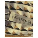 ZAFUL Triangle Bikini for Women 2 Piece Halter Bikini Sets Sexy High Cut Bathing Suit Side Tie Swimsuits Yellow Geometric S - Retail: $32 ZAFUL Triangle Bikini for Women 2 Piece Halter Bikini Sets Sexy High Cut Bathing Suit Side Tie Swimsuits Yellow Geometric S - Retail: $32