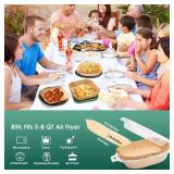 Air Fryer Paper Liners, 125Pcs Parchment Paper, Air Fryer Liners Disposable for Microwave, Non-Stick Air Fryer Liner Square Free of Bleach (8IN) - Retail: $10 Air Fryer Paper Liners, 125Pcs Parchment Paper, Air Fryer Liners Disposable for Microwave, Non-Stick Air Fryer Liner Square Free of Bleach (8IN) - Retail: $10
