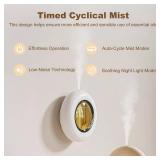 120ML Essential Oil Diffuser, 4 Mode Cyclic Mist, Auto Shut-Off, Aromatherapy Diffuser with Night Light for Bedroom and Home (Beige) - Retail: $9 120ML Essential Oil Diffuser, 4 Mode Cyclic Mist, Auto Shut-Off, Aromatherapy Diffuser with Night Light for Bedroom and Home (Beige) - Retail: $9