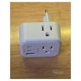 European Travel Plug Adapter, Addtam International Power Adapter with 3 Outlets 3 USB Charging Ports(2 USB C), Type C Adapter Travel Essentials to Most Europe EU Spain Italy France - Retail: $12 European Travel Plug Adapter, Addtam International Power Adapter with 3 Outlets 3 USB Charging Ports(2 USB C), Type C Adapter Travel Essentials to Most Europe EU Spain Italy France - Retail: $12