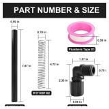 Chlorinator Parts 320 and 322 for Pentair Rainbow Auto Feeder Replaces R172272 1/2-inch NPT 90-Degree Tube Connector, R172091 5/8\ OD Tube, R171097 Tube Support, Plumbers Tape USED - Retail: $20 Chlorinator Parts 320 and 322 for Pentair Rainbow Auto Feeder Replaces R172272 1/2-inch NPT 90-Degree Tube Connector, R172091 5/8\ OD Tube, R171097 Tube Support, Plumbers Tape USED - Retail: $20