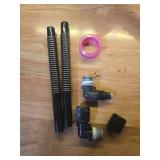 Chlorinator Parts 320 and 322 for Pentair Rainbow Auto Feeder Replaces R172272 1/2-inch NPT 90-Degree Tube Connector, R172091 5/8\ OD Tube, R171097 Tube Support, Plumbers Tape USED - Retail: $20 Chlorinator Parts 320 and 322 for Pentair Rainbow Auto Feeder Replaces R172272 1/2-inch NPT 90-Degree Tube Connector, R172091 5/8\ OD Tube, R171097 Tube Support, Plumbers Tape USED - Retail: $20