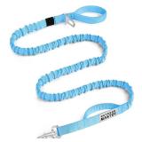 OutdoorMaster Bungee Dog Leash, Heavy Duty Dog Leash with Shock Absorption, 2 Padded Handles Training Leash, Improved Dog Safety and Comfort - Blue Upgraded, 6 FT - Retail: $18 OutdoorMaster Bungee Dog Leash, Heavy Duty Dog Leash with Shock Absorption, 2 Padded Handles Training Leash, Improved Dog Safety and Comfort - Blue Upgraded, 6 FT - Retail: $18
