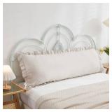 Beige Grey Body Pillow Cover 20x54inches Long Pillowcase Ruffled Pillowcases Shabby Chic Ruffled Fringe Decor Cute Body Ruffled Pillow Sham - Retail: $18 Beige Grey Body Pillow Cover 20x54inches Long Pillowcase Ruffled Pillowcases Shabby Chic Ruffled Fringe Decor Cute Body Ruffled Pillow Sham - Retail: $18