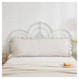 Beige Grey Body Pillow Cover 20x54inches Long Pillowcase Ruffled Pillowcases Shabby Chic Ruffled Fringe Decor Cute Body Ruffled Pillow Sham - Retail: $18 Beige Grey Body Pillow Cover 20x54inches Long Pillowcase Ruffled Pillowcases Shabby Chic Ruffled Fringe Decor Cute Body Ruffled Pillow Sham - Retail: $18
