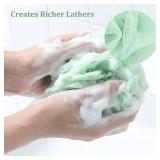 Fu Store Loofah Sponge Shower Loofahs 50g Bath Sponges Mesh Balls 4 Colors for Body Scrubber Exfoliator Wash Back Scrubber Bathroom Men Women - 4 Pack Scrubbers Cleaning Bathing Accessories - Retail:  Fu Store Loofah Sponge Shower Loofahs 50g Bath Sponges Mesh Balls 4 Colors for Body Scrubber Exfoliator Wash Back Scrubber Bathroom Men Women - 4 Pack Scrubbers Cleaning Bathing Accessories - Retail: