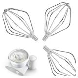 Touri Stainless Steel Wire Whips for Bosch Mixer, 3-Pack, Silver, 2 x 4 x 6 Inches - Retail: $20 Touri Stainless Steel Wire Whips for Bosch Mixer, 3-Pack, Silver, 2 x 4 x 6 Inches - Retail: $20