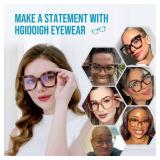 HGIOOIGH Blue light Reading glasses for women Oversized Square Readers +2.0 HGIOOIGH Blue light Reading glasses for women Oversized Square Readers +2.0