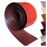 Floor Transition Strip Self-Adhesive Cover Strips Threshold Repair Floor Gap Vinyl Flooring Transitions Laminate Floor Flat Divider Strip Minimalism Oak Wood Grain Design 6.6FT (5cm, Coffee Cherry) -  Floor Transition Strip Self-Adhesive Cover Strips Threshold Repair Floor Gap Vinyl Flooring Transitions Laminate Floor Flat Divider Strip Minimalism Oak Wood Grain Design 6.6FT (5cm, Coffee Cherry) -