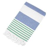 PANDUDU Turkish Beach Towel Oversized - 39\x71\in Quick Dry Sand Free Beach Towels for Adults,Extra Large Travel Towel,Cotton Lightweight Pool Bath Blanket Beach Accessories-(Blue Green) - Retail: $10 PANDUDU Turkish Beach Towel Oversized - 39\x71\in Quick Dry Sand Free Beach Towels for Adults,Extra Large Travel Towel,Cotton Lightweight Pool Bath Blanket Beach Accessories-(Blue Green) - Retail: $10