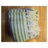 PANDUDU Turkish Beach Towel Oversized - 39\x71\in Quick Dry Sand Free Beach Towels for Adults,Extra Large Travel Towel,Cotton Lightweight Pool Bath Blanket Beach Accessories-(Blue Green) - Retail: $10 PANDUDU Turkish Beach Towel Oversized - 39\x71\in Quick Dry Sand Free Beach Towels for Adults,Extra Large Travel Towel,Cotton Lightweight Pool Bath Blanket Beach Accessories-(Blue Green) - Retail: $10