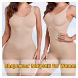 VVX Shorts Bodysuit for Women Tummy Control Shapewear Seamless Sexy Butt Lifting Workout Bodycon One Piece Short Jumpsuit - Nude XL/XXL - Retail: $13 VVX Shorts Bodysuit for Women Tummy Control Shapewear Seamless Sexy Butt Lifting Workout Bodycon One Piece Short Jumpsuit - Nude XL/XXL - Retail: $13