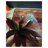 JUSTOYOU Large Artificial Succulents Aloe Plants Real Touch Fake Flowers Unpotted for Home Wedding Festival Arrangement (1, Green-Red) - Retail: $20 JUSTOYOU Large Artificial Succulents Aloe Plants Real Touch Fake Flowers Unpotted for Home Wedding Festival Arrangement (1, Green-Red) - Retail: $20