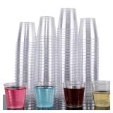 Zcaukya 100 Shot Glasses, 1oz Clear Plastic Disposable Hard Cups, Mini Cups Great Container for Sauce, Sample Tasting, Jello Shots, Pudding - Retail: $8 Zcaukya 100 Shot Glasses, 1oz Clear Plastic Disposable Hard Cups, Mini Cups Great Container for Sauce, Sample Tasting, Jello Shots, Pudding - Retail: $8