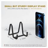 DIDUDIDU Plate Holder Easel Display Stand - Metal Plate Stands for Display - Tabletop Picture Stand - Black Iron Easels for Display Pictures | Photo Frames | Book | Decorative Plates | Plaque - Retail DIDUDIDU Plate Holder Easel Display Stand - Metal Plate Stands for Display - Tabletop Picture Stand - Black Iron Easels for Display Pictures | Photo Frames | Book | Decorative Plates | Plaque - Retail