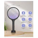 YISSVIC Electric Fly Swatter Bug Zapper Racket Dual Modes Mosquito Killer with Purple Mosquito Light Rechargeable for Indoor Home Office Backyard Patio Camping - Retail: $23 YISSVIC Electric Fly Swatter Bug Zapper Racket Dual Modes Mosquito Killer with Purple Mosquito Light Rechargeable for Indoor Home Office Backyard Patio Camping - Retail: $23