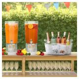 Lifewit Large 6.5L Ice Bucket for Parties, Portable Drink Bucket for Cocktail Bar, Plastic Champagne Cooler for Beverage/Wine/Beer/Juice, Mimosa Bar Supplies Chiller Tub with Scoop - Retail: $30 Lifewit Large 6.5L Ice Bucket for Parties, Portable Drink Bucket for Cocktail Bar, Plastic Champagne Cooler for Beverage/Wine/Beer/Juice, Mimosa Bar Supplies Chiller Tub with Scoop - Retail: $30