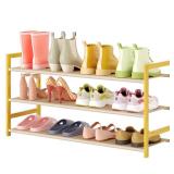 LVNIUS 3 Tier Closet Shoe Rack,12 Pairs Shoes Shelf Organizer for Dorm,Small Bamboo Shoe Stand for Entrance,Modern Floor Storage Rack for Hallway,33 x 11 x 17 - Retail: $21 LVNIUS 3 Tier Closet Shoe Rack,12 Pairs Shoes Shelf Organizer for Dorm,Small Bamboo Shoe Stand for Entrance,Modern Floor Storage Rack for Hallway,33 x 11 x 17 - Retail: $21