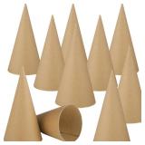 Zhanmai 12 Pcs Paper Mache Cones Open Bottom Cardboard Craft Cone for DIY Gnomes Ornament Tree Decoration DIY Craft Home Decoration(9.8 x 3.9 Inch) - Retail: $22 Zhanmai 12 Pcs Paper Mache Cones Open Bottom Cardboard Craft Cone for DIY Gnomes Ornament Tree Decoration DIY Craft Home Decoration(9.8 x 3.9 Inch) - Retail: $22