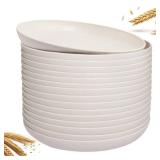 supernal 16pcs Lightweight Wheat Straw Plates,Unbreakable Plastic Dishes,Microwave Dishwasher Safe Party Plastic Dish,Beige Reusable Dinner Plates, Wheat Straw Dinnerware for Picnic,Birthday,Camping - supernal 16pcs Lightweight Wheat Straw Plates,Unbreakable Plastic Dishes,Microwave Dishwasher Safe Party Plastic Dish,Beige Reusable Dinner Plates, Wheat Straw Dinnerware for Picnic,Birthday,Camping -