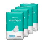 Amazon Basics Ultra Thin Pads with Flexi-Wings for Periods, Extra Long Length, Super Absorbency, Unscented, Size 3, 112 Count (4 Packs of 28) (Previously Solimo) - Retail: $18 Amazon Basics Ultra Thin Pads with Flexi-Wings for Periods, Extra Long Length, Super Absorbency, Unscented, Size 3, 112 Count (4 Packs of 28) (Previously Solimo) - Retail: $18