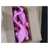JOYIN 10 Pack Small Yard Flamingos Ornament Stakes, Mini Pink Flamingo Yard Decorations, Mini Lawn Plastic Flamingo Statue with Rubber Coating Metal Legs for Outdoor, Garden, Luau Party Gift (3-10IN)  JOYIN 10 Pack Small Yard Flamingos Ornament Stakes, Mini Pink Flamingo Yard Decorations, Mini Lawn Plastic Flamingo Statue with Rubber Coating Metal Legs for Outdoor, Garden, Luau Party Gift (3-10IN)