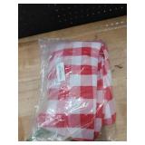 Hiasan Red and White Checkered Tablecloth Rectangle - Stain Resistant, Waterproof and Washable Plaid Table Cloth for Picnic, Holiday Dinner and Kitchen, 60 x 120 Inch - Retail: $21 Hiasan Red and White Checkered Tablecloth Rectangle - Stain Resistant, Waterproof and Washable Plaid Table Cloth for Picnic, Holiday Dinner and Kitchen, 60 x 120 Inch - Retail: $21