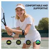 Rakiie Elbow Brace 2 Pack-Climate Pledge Friendly, Tennis Elbow Brace for Men Women, Sustainable Non-slip Tennis Elbow Strap, Adjustable Golfer Counterforce Brace, Blue - Retail: $8 Rakiie Elbow Brace 2 Pack-Climate Pledge Friendly, Tennis Elbow Brace for Men Women, Sustainable Non-slip Tennis Elbow Strap, Adjustable Golfer Counterforce Brace, Blue - Retail: $8