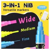 Jumbo Chalk Window Markers for Cars Glass Washable: 8 Colors Liquid Chalk Markers Pen with 10mm Wide Tip, Chalkboard Marker, Window Paint Marker for Car Window, Blackboard, Auto Windshield Decorations Jumbo Chalk Window Markers for Cars Glass Washable: 8 Colors Liquid Chalk Markers Pen with 10mm Wide Tip, Chalkboard Marker, Window Paint Marker for Car Window, Blackboard, Auto Windshield Decorations