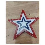 COCHIE 4th of July Decorations Stars Set of 4, Red White Blue Decor, Patriotic Memorial Day Star Tiered Tray Decor, Labor Day Fourth of July Decoration for Home Office Table Shelf (Retro Solid) COCHIE 4th of July Decorations Stars Set of 4, Red White Blue Decor, Patriotic Memorial Day Star Tiered Tray Decor, Labor Day Fourth of July Decoration for Home Office Table Shelf (Retro Solid)