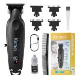 KEMEI 2293 Professional Hair/Beard Trimmer for Men Zero Gapped Hair Clippers for Barber with T Blade, Cordless Rechargeable - Retail: $35 KEMEI 2293 Professional Hair/Beard Trimmer for Men Zero Gapped Hair Clippers for Barber with T Blade, Cordless Rechargeable - Retail: $35