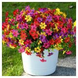 SHareconn 40 Bundles Artificial Flowers for Outdoors Spring Decoration, Fake Silk Realistic Faux Plants UV Resistant for Outdoor Planter Porch Patio Summer Outside Decor, RedRosyPurpleYellow SHareconn 40 Bundles Artificial Flowers for Outdoors Spring Decoration, Fake Silk Realistic Faux Plants UV Resistant for Outdoor Planter Porch Patio Summer Outside Decor, RedRosyPurpleYellow