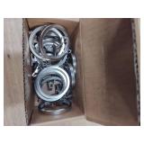 BlastHome® Luxury Curtain Rings, Premium Metal with Quiet, Smooth Nylon Inserts, Pinhooks and Clips Included, 1 1/2" Inside Diameter, 18 Rings for Two Standard Curtains, Brushed Nickel BlastHome® Luxury Curtain Rings, Premium Metal with Quiet, Smooth Nylon Inserts, Pinhooks and Clips Included, 1 1/2" Inside Diameter, 18 Rings for Two Standard Curtains, Brushed Nickel