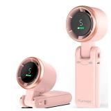 PlayHot Portable Handheld Turbo Fan, 5-Speed Personal Fans, 5000mAh Rechargeable Fans Up to 12 Hours, Weight only 0.6lb Small Fan, Hand/Neck/Desk Fan 3 IN 1, Beach Vacation Essentials(Pink) - Retail:  PlayHot Portable Handheld Turbo Fan, 5-Speed Personal Fans, 5000mAh Rechargeable Fans Up to 12 Hours, Weight only 0.6lb Small Fan, Hand/Neck/Desk Fan 3 IN 1, Beach Vacation Essentials(Pink) - Retail: