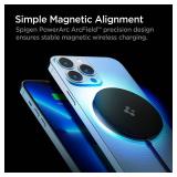 Spigen for MagSafe Charger, ArcField Magnetic Wireless Charger Compatible with iPhone 17 16 15 14 13 Plus Pro Max Fast Wireless Charging Pad AirPods 4 3 2nd gen Spigen for MagSafe Charger, ArcField Magnetic Wireless Charger Compatible with iPhone 17 16 15 14 13 Plus Pro Max Fast Wireless Charging Pad AirPods 4 3 2nd gen