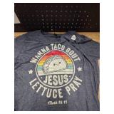 Wanna Taco Bout Jesus Tee, XL, Navy Blue Wanna Taco Bout Jesus Tee, XL, Navy Blue