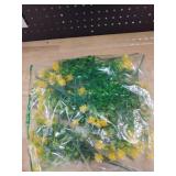 GREENRAIN Artificial Flowers Outdoor Fake Flowers for Decoration UV Resistant No Fade Faux Plastic Plants Garden Porch Window Box Décor (6 Bundles, 2#Yellow) - Retail: $10 GREENRAIN Artificial Flowers Outdoor Fake Flowers for Decoration UV Resistant No Fade Faux Plastic Plants Garden Porch Window Box Décor (6 Bundles, 2#Yellow) - Retail: $10