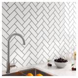 FunStick White Herringbone Peel and Stick Backsplash for Kitchen 12x12in Peel and Stick on Backsplash Tile Stickers Self Adhesive Wall Tiles for Kitchen Bathroom Shower RV Waterproof Back Splash 5 Pcs FunStick White Herringbone Peel and Stick Backsplash for Kitchen 12x12in Peel and Stick on Backsplash Tile Stickers Self Adhesive Wall Tiles for Kitchen Bathroom Shower RV Waterproof Back Splash 5 Pcs