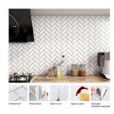 FunStick White Herringbone Peel and Stick Backsplash for Kitchen 12x12in Peel and Stick on Backsplash Tile Stickers Self Adhesive Wall Tiles for Kitchen Bathroom Shower RV Waterproof Back Splash 5 Pcs FunStick White Herringbone Peel and Stick Backsplash for Kitchen 12x12in Peel and Stick on Backsplash Tile Stickers Self Adhesive Wall Tiles for Kitchen Bathroom Shower RV Waterproof Back Splash 5 Pcs
