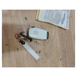 Lucrum for Kia Key Fob Cover and Leather Keychain - TPU Key Case for Kia Sportage, Soul, Forte, Telluride, EV6, Niro, K5, Stinger - 2018-2023 Keyfob Cover - White and Gold - Retail: $13 Lucrum for Kia Key Fob Cover and Leather Keychain - TPU Key Case for Kia Sportage, Soul, Forte, Telluride, EV6, Niro, K5, Stinger - 2018-2023 Keyfob Cover - White and Gold - Retail: $13