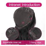 SCENTW Full Head Body Wave Synthetic Wigs for Women, 26inch Black Hair, No Leave Out Thin V Part Wigs - Retail: $24 SCENTW Full Head Body Wave Synthetic Wigs for Women, 26inch Black Hair, No Leave Out Thin V Part Wigs - Retail: $24